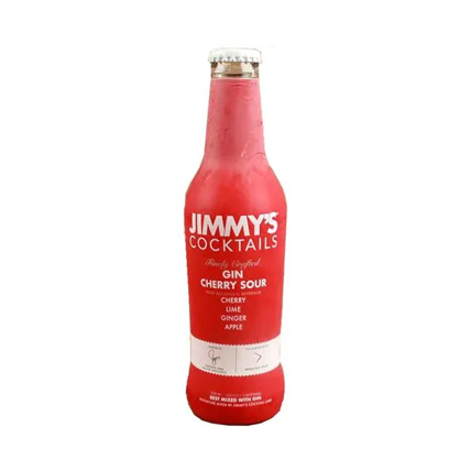 Jimmys Soft Drink Cocktails Gin Cherry Sour